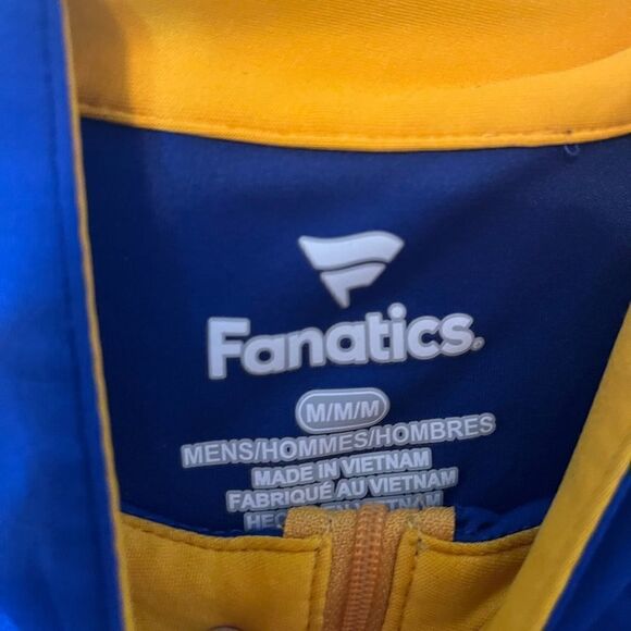 FANATICS NBA GOLDEN STATE WARRIORS BASKETBALL HALF ZIP PULLOVER MENS SIZE MEDIUM - Picture 7 of 7